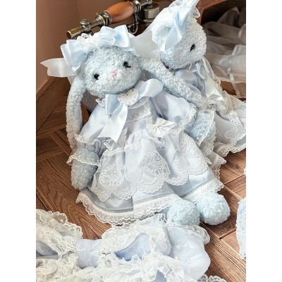 Mademoiselle Pearl Lace Figure Cat and Rabbit Bag(Reservation/2 Colours/Full Payment Without Shipping)